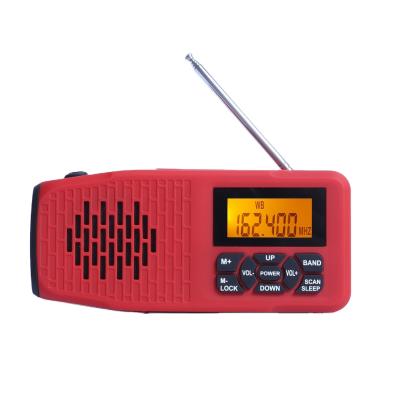 China PORTABLE Dynamo Powered Torch Crank Noaa Solar Time Radio 098D with 2000 mAh Power Banks and Cell Phone Charger for sale