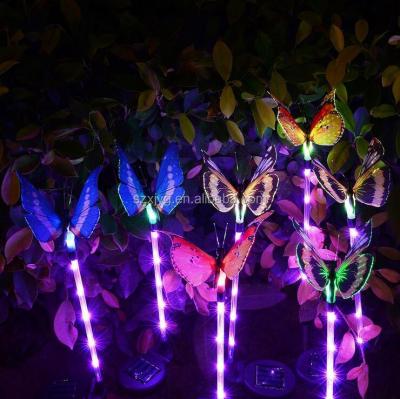 China Solar Powered Garden Rise Outdoor LED Garden Light Lamp Waterproof Flower Night Light Christmas Decorative for sale