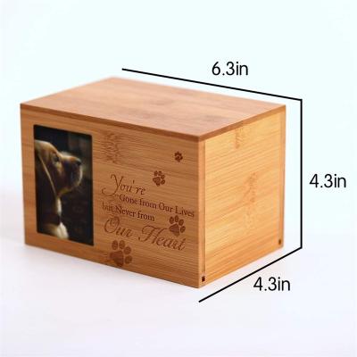 China Stored High Quality Custom Name Coffin Shape Unfinished Wooden Box For Pet for sale