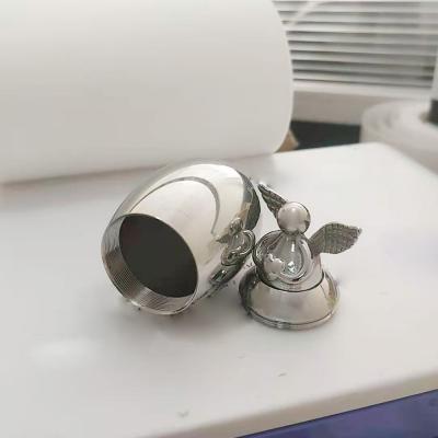 China Small Viable Keepsake Urns for Human Angel Wings Heart Mini Cremation Urns for Ashes Stainless Steel Memorial Ashes Jewelry for sale