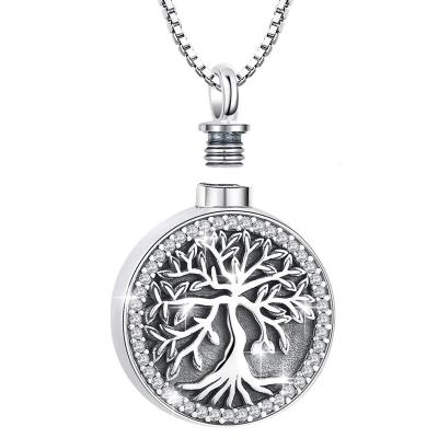 China Viable Tree of Life Pendant Conditioner Perfume Vent Also for Cremation Urn Necklace for Pet/Human Memorial Jewelry Ashes for sale