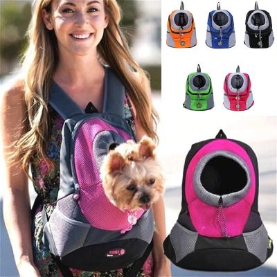 China Breathable Small Puppy Mesh Comfortable Travel Backpack Carrier Bag With Durable Padded Shoulder for sale