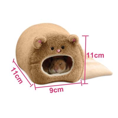 China Breathable Warm Pet Toy Hamster Cage House Hanging Nest+Mat Bed Rat Hammock Squirrel Winter for sale