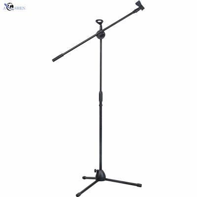 China Kick drum mic stand up high quality floor standing microphone stand that supports two mics for sale