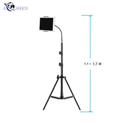 China Universal 360 Rotation Arm Stand Adjustable Laptop Tripod Floor Stand 1.6M Long For iPad Mobile Phone Live Record for sale