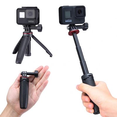 China ABS + Ulanzi Aluminum Extendable Stand Tripod Mount For GoPro Hero DJI Sports Action Camera Accessories Vlog Livestream Video Recording for sale