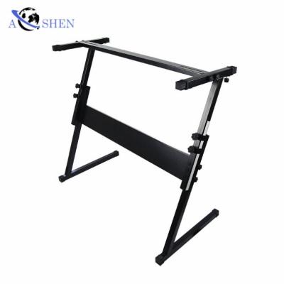 China Professional iron folding music keyboard stand 54 61keys Z piano keyboard joint detachable stand for sale