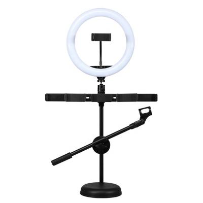 China Conveninet Mobile Phone Selfie Holder With Ring Light For Microphone Live Show for sale