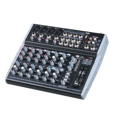 China Stage Performance Factory Supply 4/6/8 Channel 12v Digital Audio Mixer Audio Interface for sale