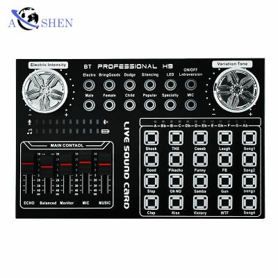 China For microphone smartphone recroding H8 audio interface recording studio sound card audio interface wholesale multichannel mixing streaming sound card for sale