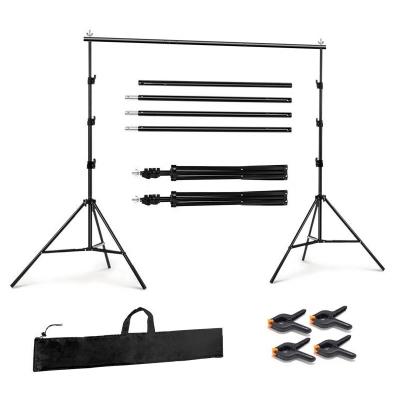 China 2.6*3M Adjustable Backdrop Stand Flexible Photography Background Support Stands Photo Studio Background Video Frame for sale