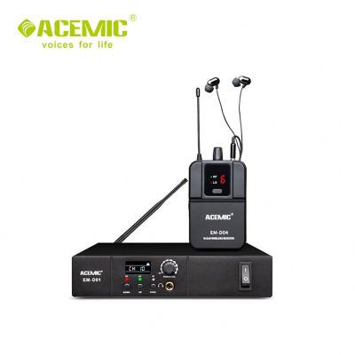 China NEW RELEASE ACEMIC EM-D01 One Channel Handheld Microphone Radio In Ear Monitor System For Stage for sale