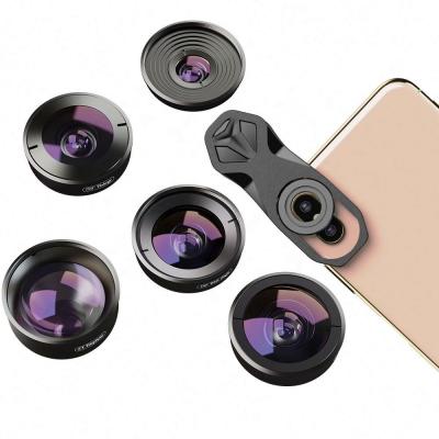 China Apexel Selfie pro HD Fisheye macro Camera Lens Telescope Travel Multifunctional Professional Wide Angle Smartphone Lens Kit for sale