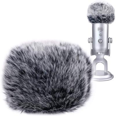 China Wholesale Professional Audio Furry Windproof Sleeve Mic Cover COMPUTER MICROPHONE Microphone Muff Custom Made Mic Cover For Recording for sale