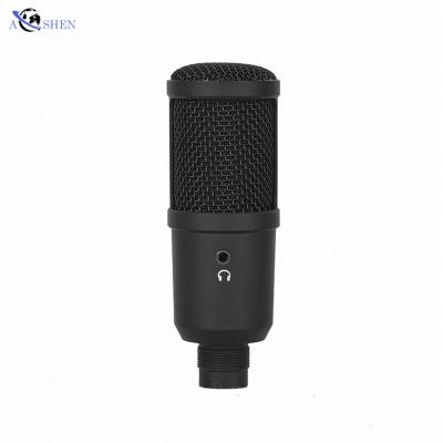 China Wholesale Professional Professional Monitor Jack USB Mute Condenser Microphone Professional With Tripod Desktop Stand For Recording for sale