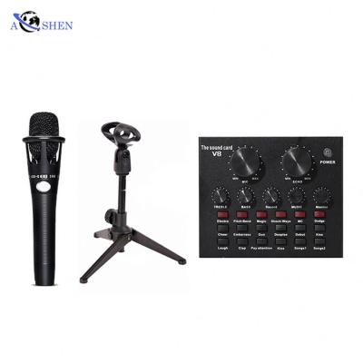 China Condenser Microphone + Foldable Mic Usb Lapel Microphone For Sound Card Set External Wholesale Computer Conference for sale