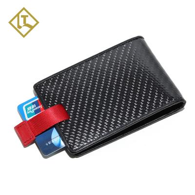 China RFID Blocking Wallet Carbon Fiber Money Clip for sale