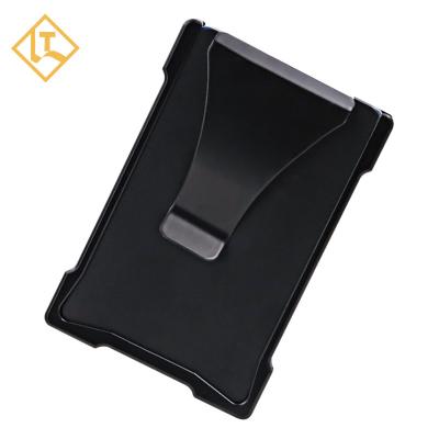 China RFID Blocking Protect Slim Wallet Rfid Blocking Fashionable Bank Card Box Aluminum Alloy Metal Credit Card Creative Anti-degaussing Holder for sale