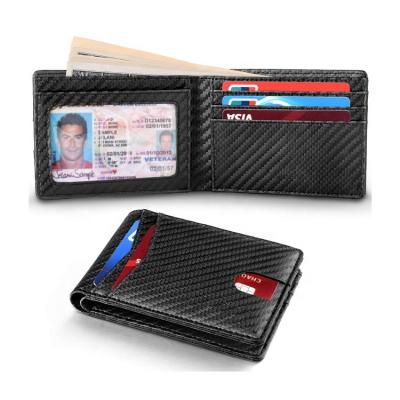 China Front Pocket Wallet Business Card Holder Business Card Holder Men's Money Minimalist RFID Clip Luxury Slim RFID Wallet Leather Wallet for sale