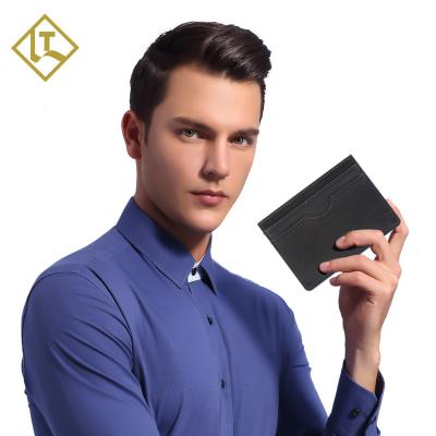 China Fashion RFID Blocking Genuine Card Holder Wallet Credit Card Holder Protector Wallet For Men for sale