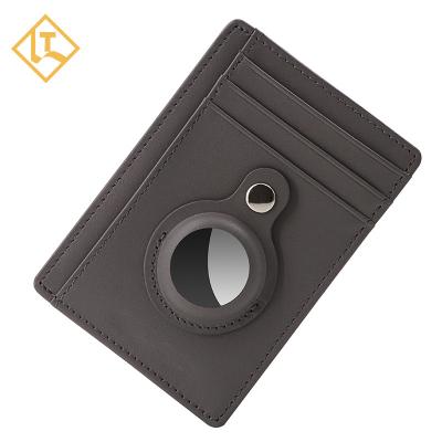 China Credit Card & Cash Rfid Blocking Card Holder Airtag Wallet Blocking Smart Slim Leather Credit Card Holder RFID Wallet Card Holder for sale