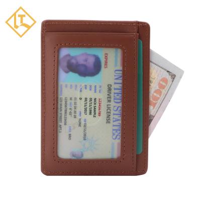 China Credit Card & cash Customized Slim Thin Leather Smart Airtag Holder Card Holder Logo Airtag Holder Wallet Card Wallet for sale