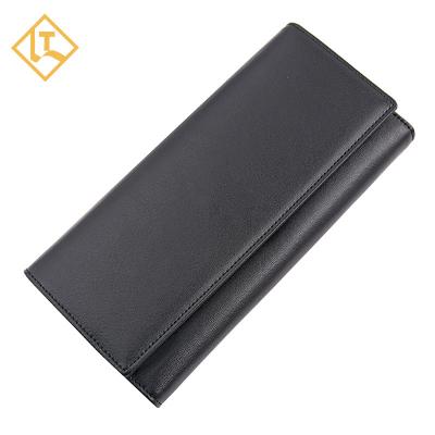 China Waterproof Rfid Blocking Card Holder Minimal Slim Thin Wallet Men's Leather ID Card Holder Wallet for sale