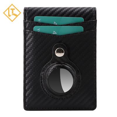 China Leather Slim Bifold RFID Money Clip Folding Front Pocket Men Money Clips Slim Custom Money Clip for sale