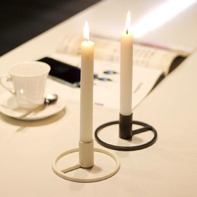 China Nordic Minimalist Home Decoration Style Home Decor Black Candle Holder for sale