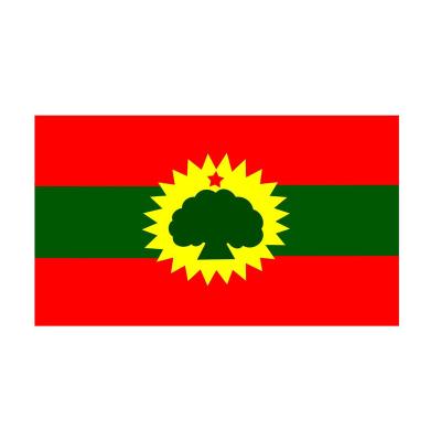 China Health Care Institutes Wholesale High Quality 100% Silk Screen Printing Polyester Outdoor Flying Oromo Oromo Flag 3x5ft for sale