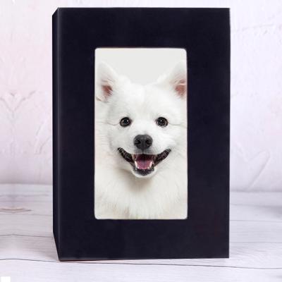 China Cheap Viable Pet Urns Pet Wooden Memorial Urn For Ashes Photo Keepsake Cremation Urn For Ashes Dog for sale