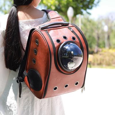 China Cross Dog Customized Viable Cat Cage With Large Capacity Capsule Body Backpack Portable Bag Space for sale