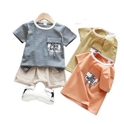 China OEM 2021 New Designs Casual For Boy Summer Two Piece Set Fashion Handsome for sale