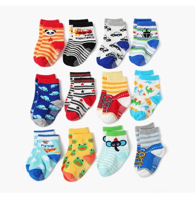 China Amazon Breathable Autumn/Winter Cartoon Distributing Non-slip Children's Socks Car Panda Children's Socks Wholesale for sale