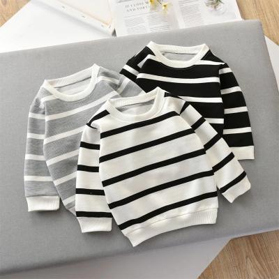 China Spring-Drop T-shirt Long Sleeve 1-5 Years Striped Long Sleeve Sweatshirts Baby Clothes Shirt Bottoming Shirt For Boys Girls for sale