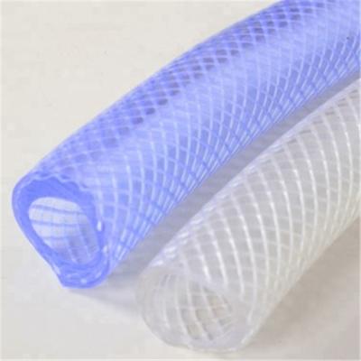 China Plastic expandable water hose reinforced flexible wire spiral braided garden pvc water hose pipe for sale