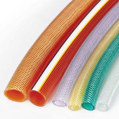 China Flexible fiber conduit pvc strength spring hydraulic transparent clear pvc steel wire reinforced hose for sale