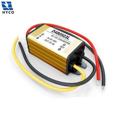 China 8~60V Vehicle Input 36V48V to 5V DC-DC Converters Bring Back Buck Module 1A/2A/3A Depressor Car Charger for sale