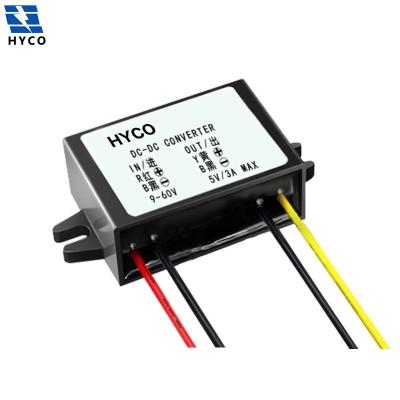 China 24V 36V 48V Vehicle to 5V DC-DC 3A Converters Step Back Voltage Regulator Power Supply for Electric Vehicle Car for sale