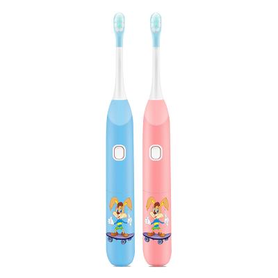 China New Kids Toothbrush Battery Operated Biodegradable Head Small Electric Sonic Toothbrush for sale