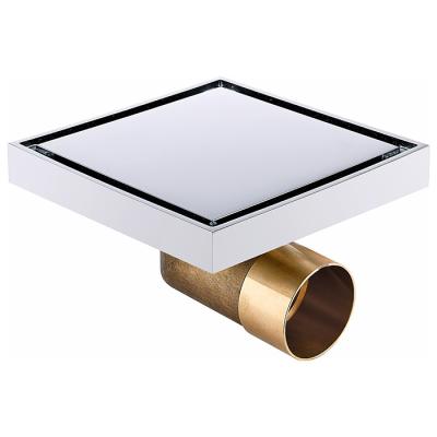 China Modern square side drain copper material is durable and cost effective for sale