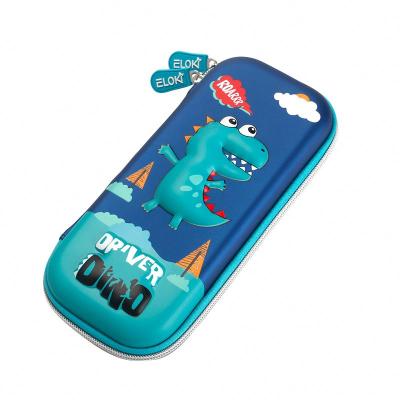 China Durable Fashion Personalized Dinosaur Printed Kids Large Capacity EVA Smiggle Pencil Case Pencil Case for sale