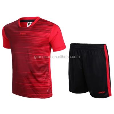 China Shirts & Tops Soccer Shirts Hot Sale Plain Huge Good Quality Stock Football Uniform For Cheap Price Jersey Set for sale