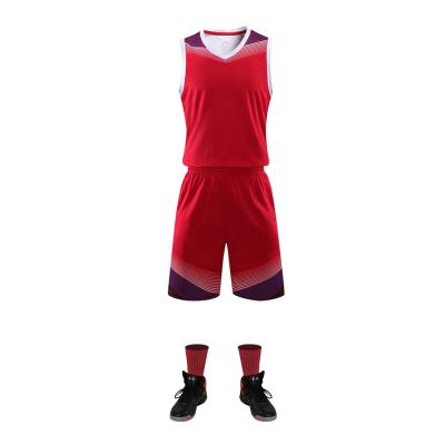 China Antibacterial Custom Design Your Own Sublimation Basketball Tank Top Basketball Dress Uniform Set for sale