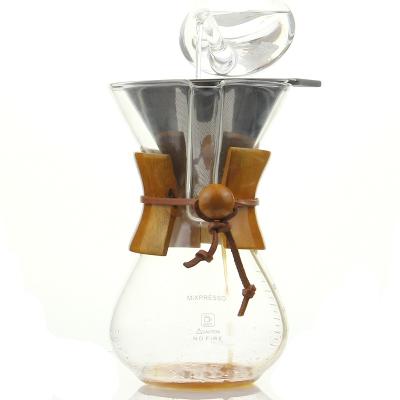 China Mini Drip Commercial Iced For Handcrafted Viable Over Cold Brew Portable High Heat Resistance Borosilicate Glass Maker Coffee Pot for sale