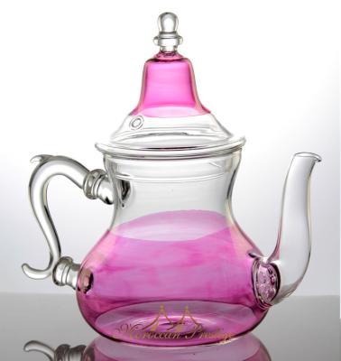 China Drinkware Sustainable Borosilicate Moroccan Teapot For Coffee Tea for sale