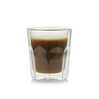 China Wholesale Minimalist Reusable Turkish Borosilicate Turkish Hand Wall Coffee Mug Espresso Mug Cups Cups Set Wholesale Minimalist Double for sale