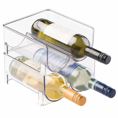 China Tabletop Acrylic Plastic Wine Rack Modular for sale