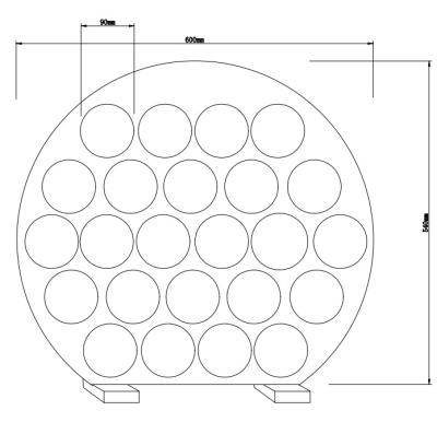 China Bagels Holder Doughnut Display Stand , Clear Acrylic Donut Wall for sale