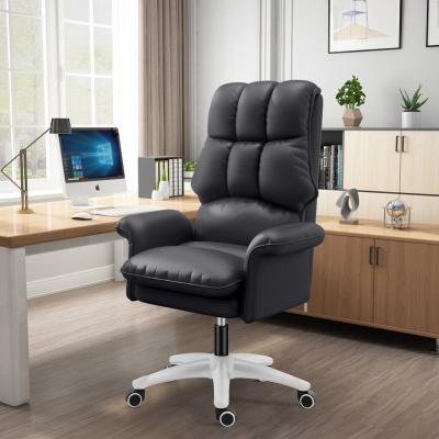 China Hot Sale Minimalism Adjustable (Height) Commercial Office Leather Rotating Chair for sale